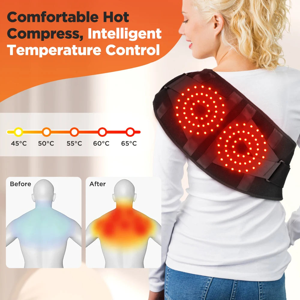 Hailicare Heating Vibration Massager Belt Waist Back Massage
