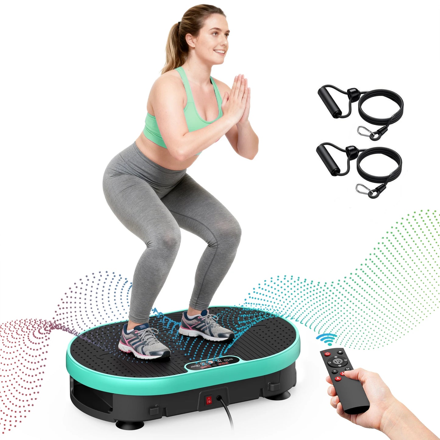Glorygym Vibration Plate Exercise Machine With Remote Control 120 Speeds