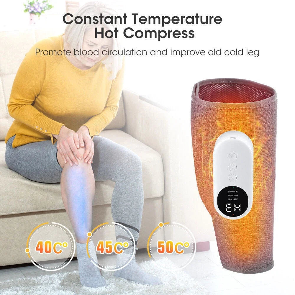 360 Degree Leg Massager With Air Compression And Heat Therapy