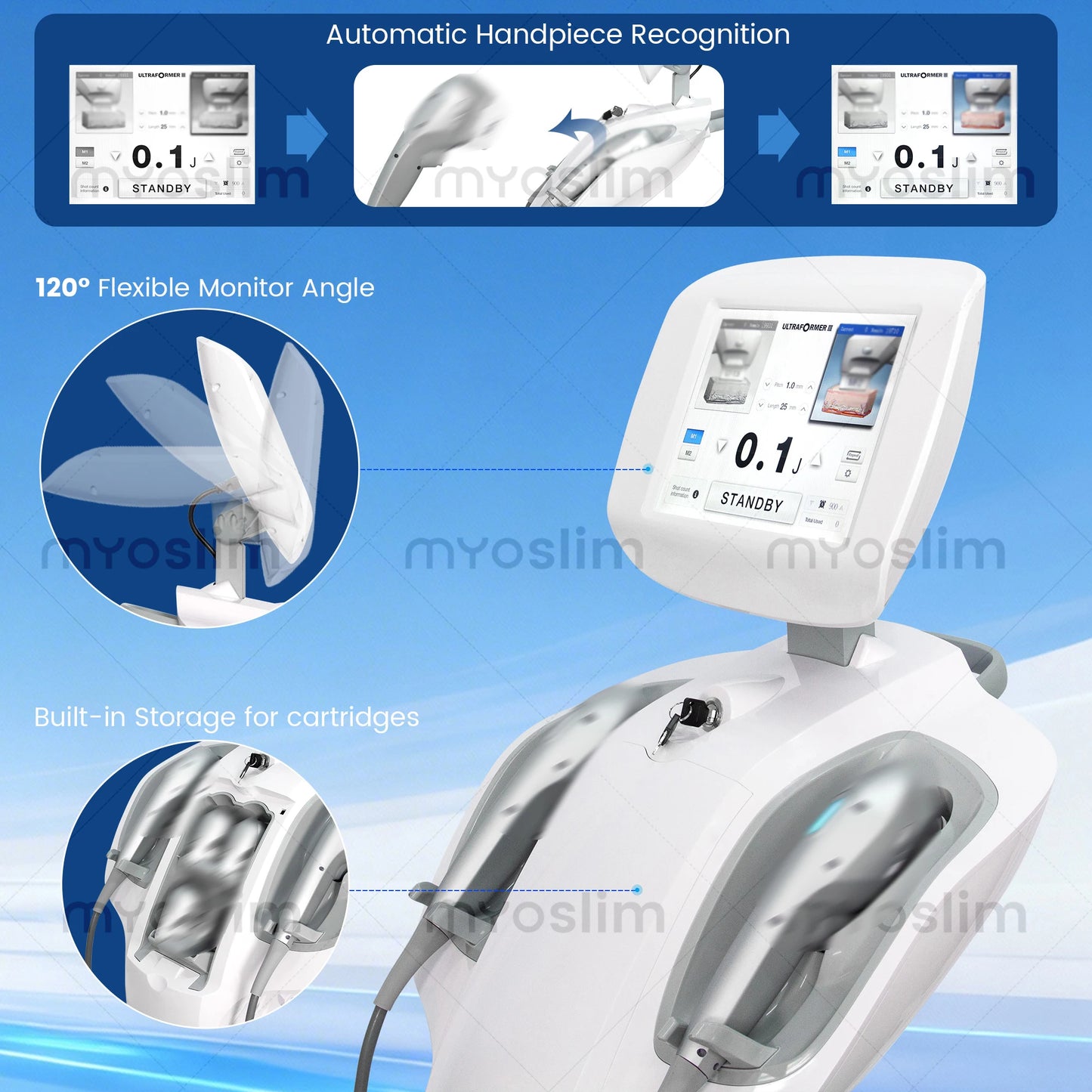 7D ABS Desktop Facial Lifting Machine For Wrinkle Reduction