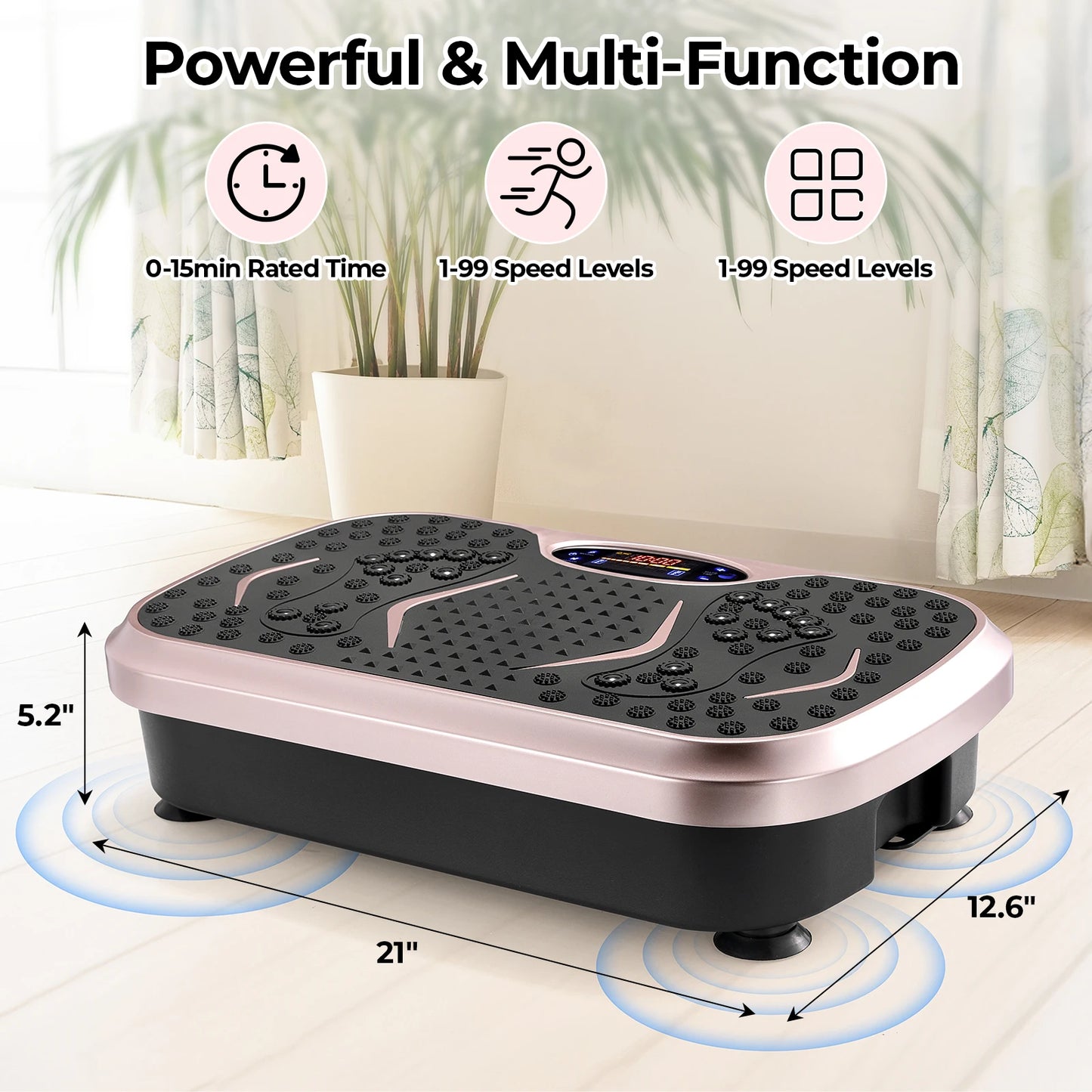 Homfa Vibration Plate Exercise Machine Full-Body Workout