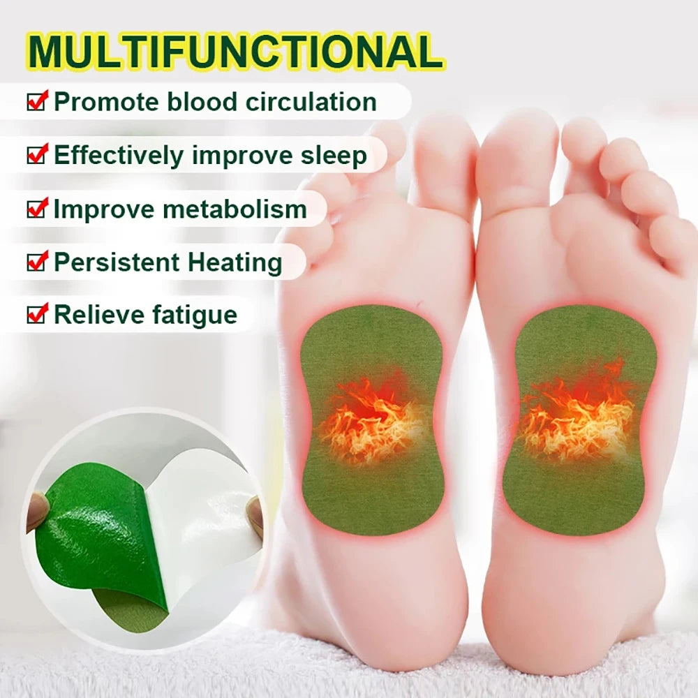 Detox Foot Patches Herbal Wormwood Argyi Cleansing Sleep Aid
