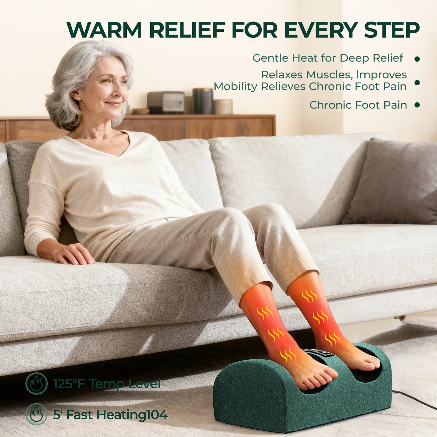HIMOUTA Full Body Massage Mat With Heat and Detachable Pad