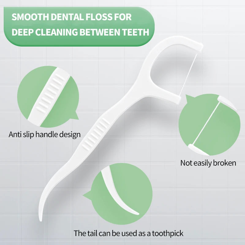 Ultra Fine Dental Floss Sticks For Gap Cleaning Oral Care