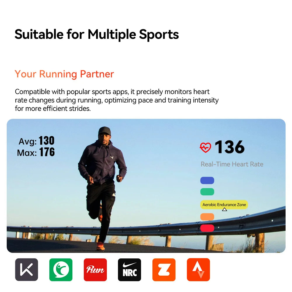 iGPSPORT HR50 Heart Rate Monitor Chest Strap for Fitness Cycling