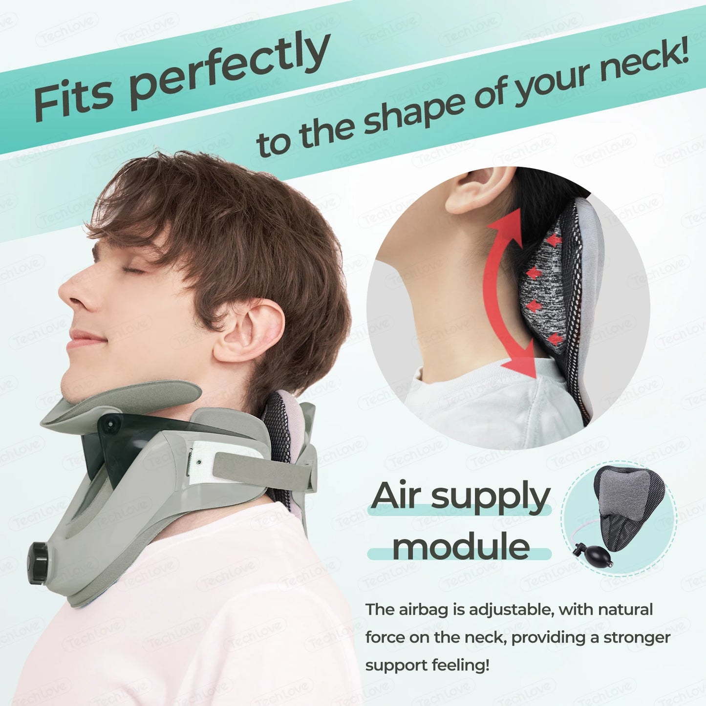 Air Collar Neck Traction Device for Cervical Pain Relief