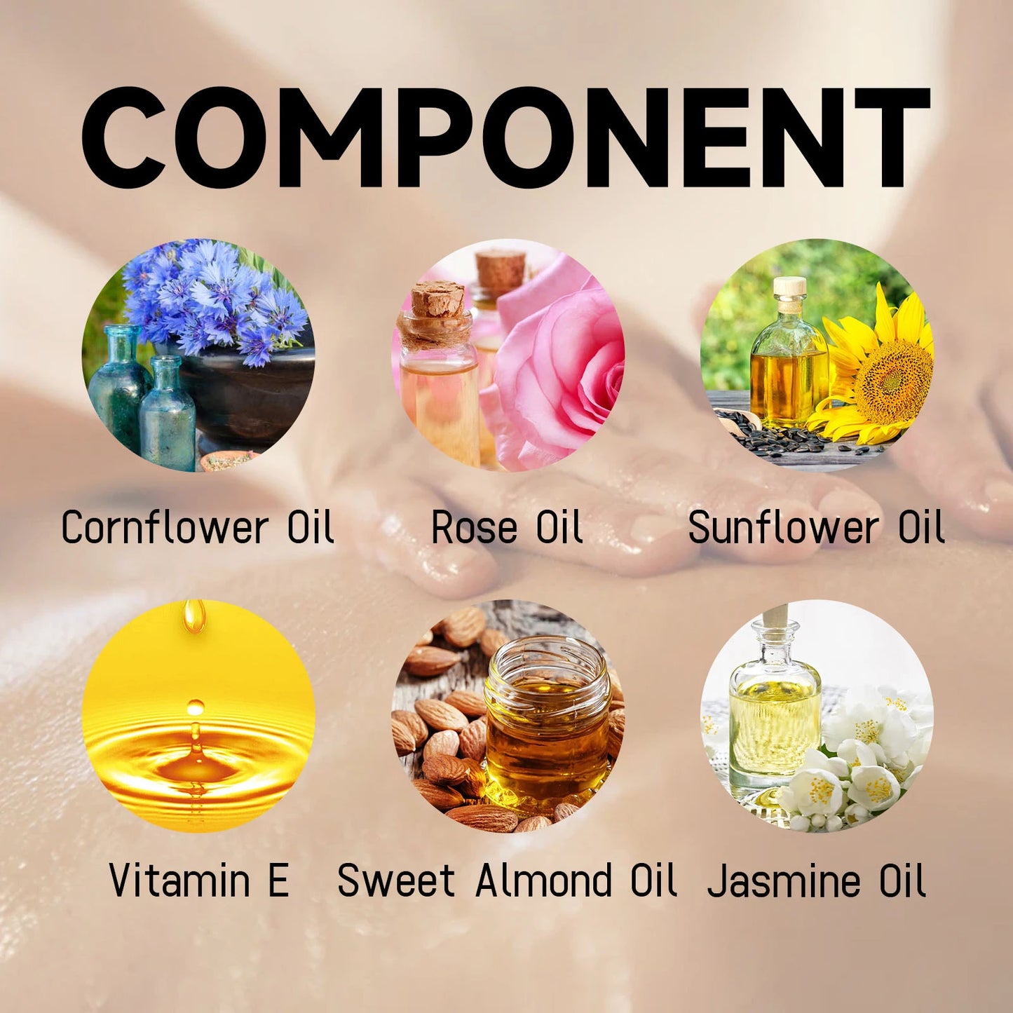 Eelhoe Body Massage Oil Hydrating Moisturizing Anti Aging Skin
