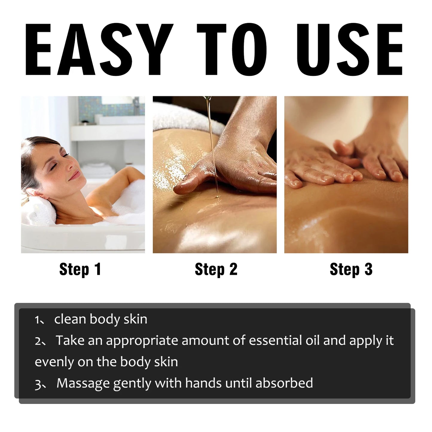 Eelhoe Body Massage Oil Hydrating Moisturizing Anti Aging Skin
