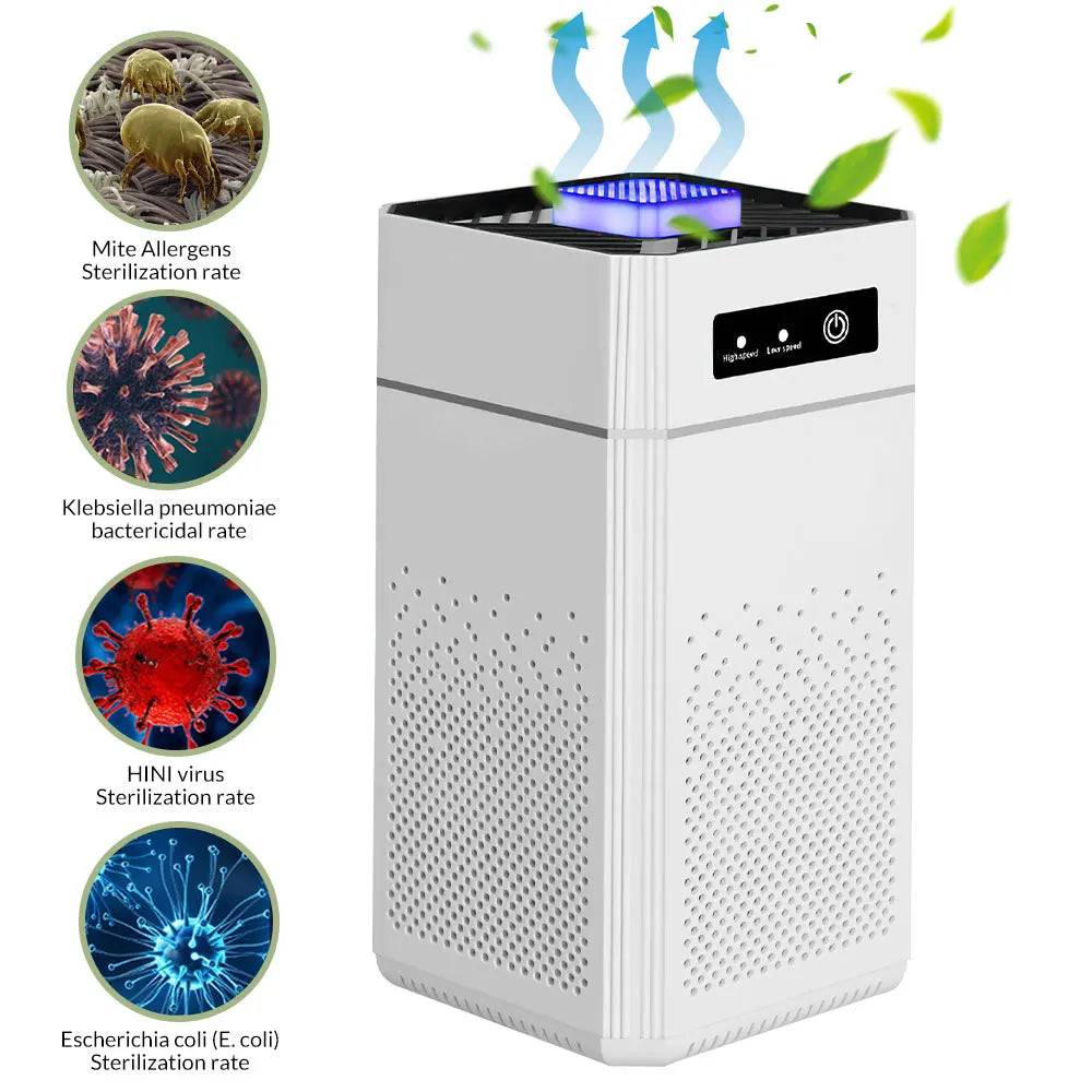 Air Purifier With HEPA Filter Quiet Sleep Mode 360 Inlet