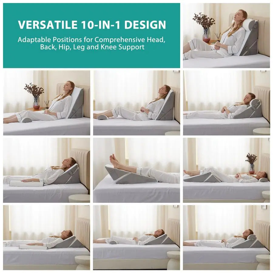 Orthopedic Wedge Pillow Set For After Surgery And Reflux Relief