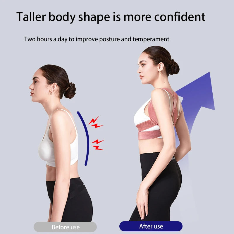 Back Posture Corrector For Adults With Invisible Straps And Spinal Support