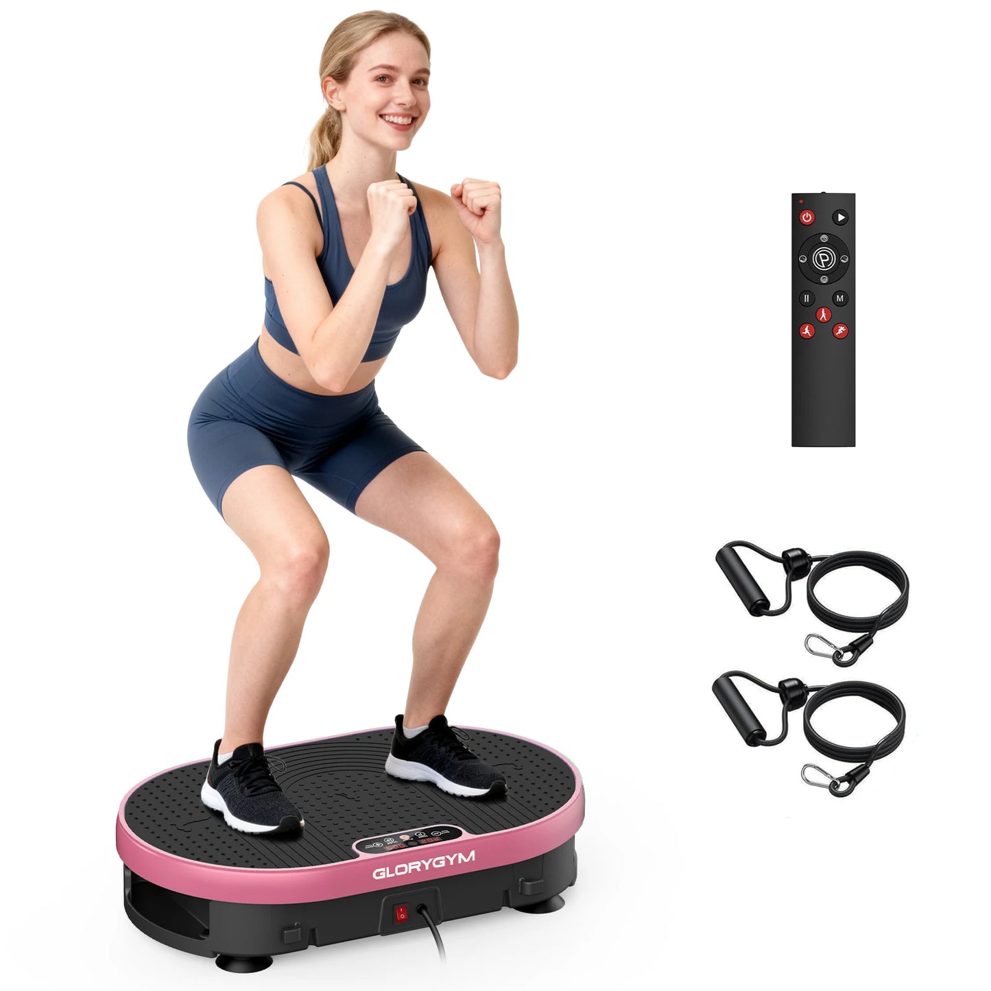Glorygym Vibration Plate Exercise Machine With Remote Control 120 Speeds