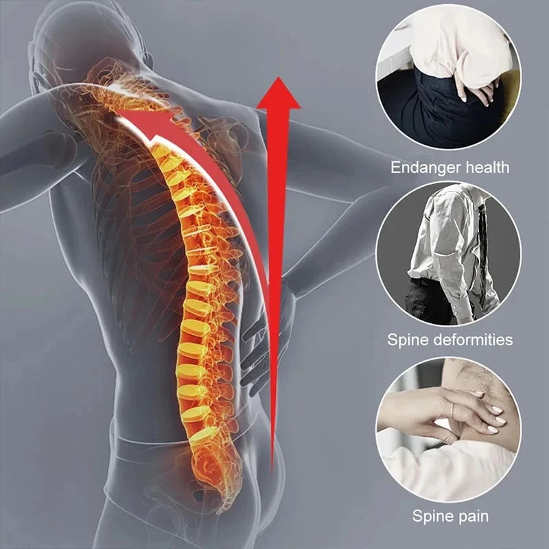 FODRK Adjustable Back Brace Posture Corrector For Men Women