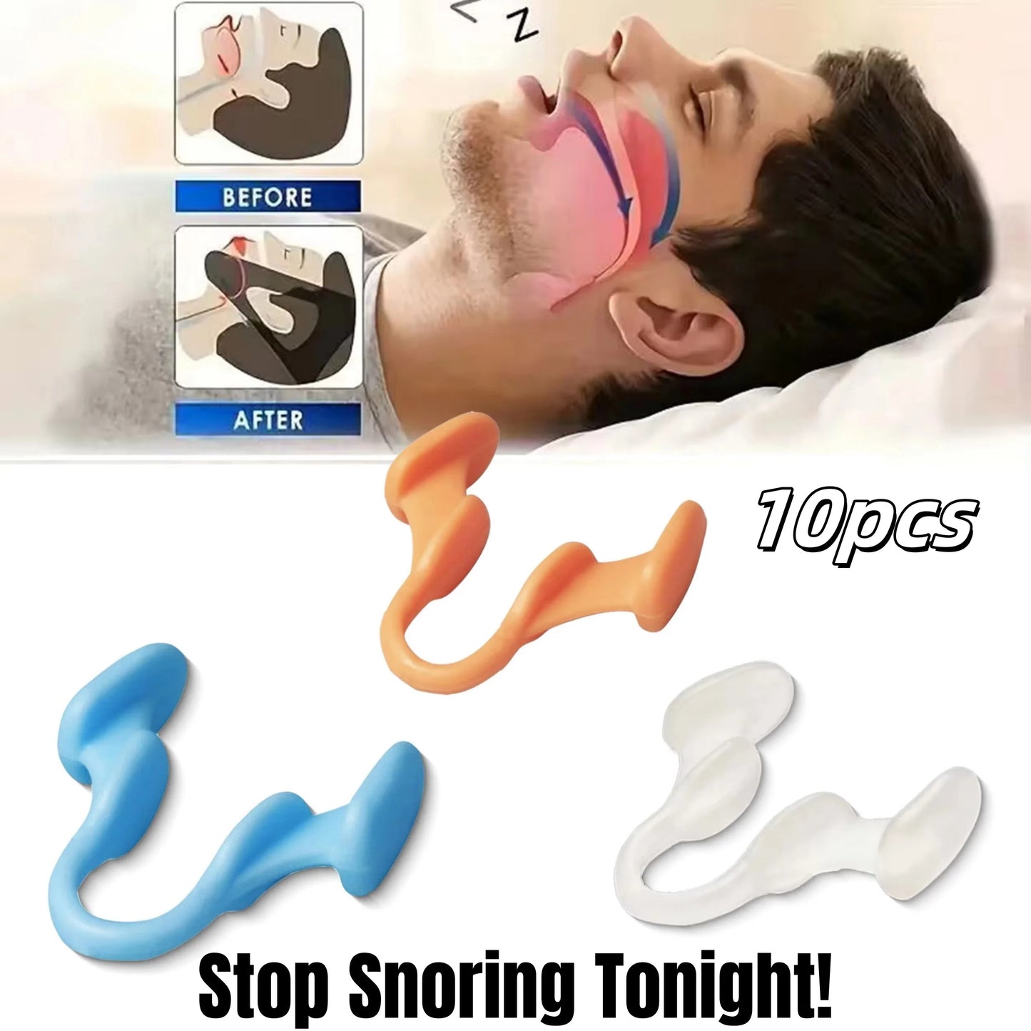 Nose Clip Anti Snoring Nasal Dilator For Restful Sleep