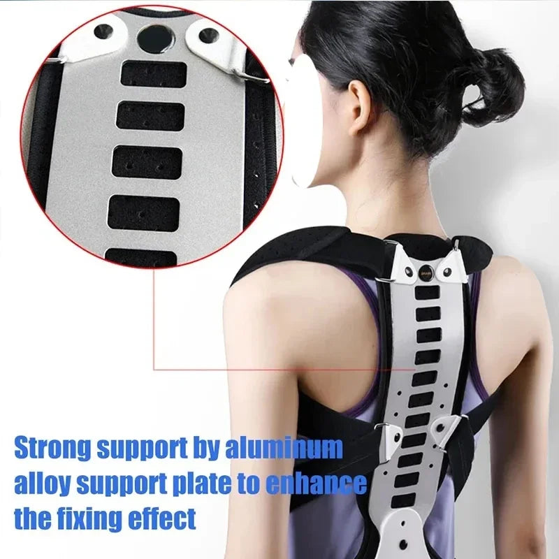 FODRK Adjustable Back Brace Posture Corrector For Men Women