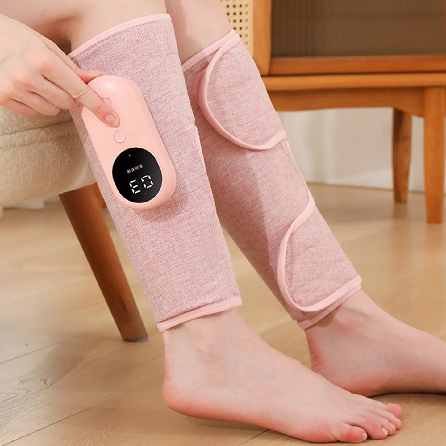 Smart Heating Leg Massager With Air Compression USB Rechargeable