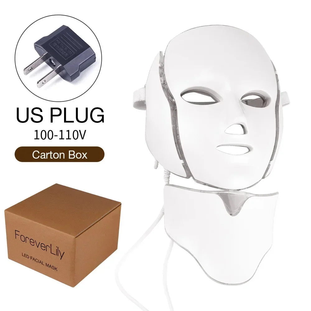 Foreverlily Led Facial Mask With Neck Rejuvenation