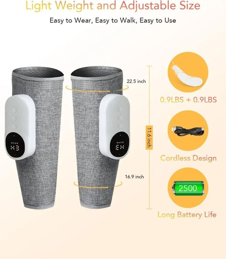 360 Degree Leg Massager With Air Compression And Heat Therapy