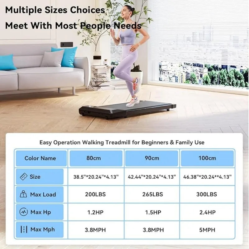 Superun 2-In-1 Home And Office Walking Treadmill With App