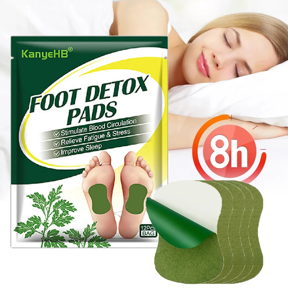 Detox Foot Patches Herbal Wormwood Argyi Cleansing Sleep Aid