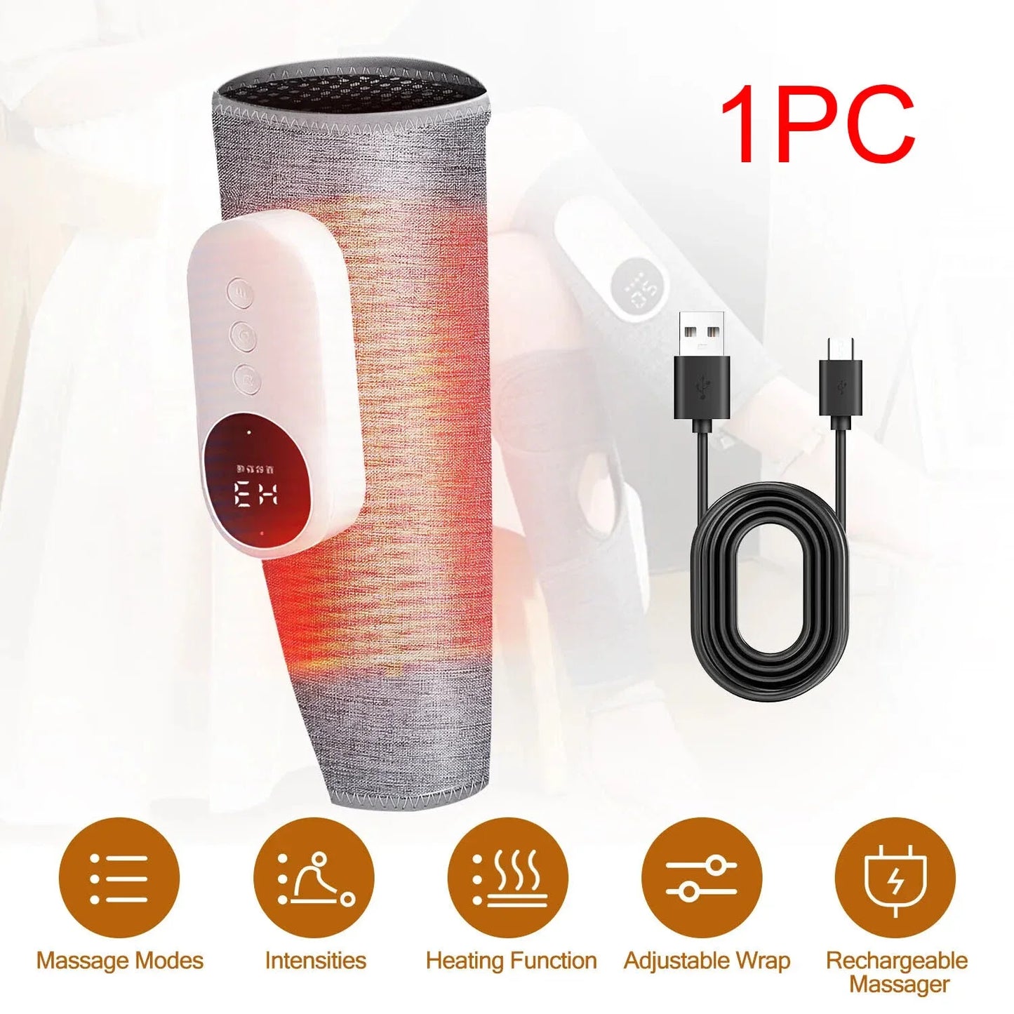 360 Degree Leg Massager With Air Compression And Heat Therapy