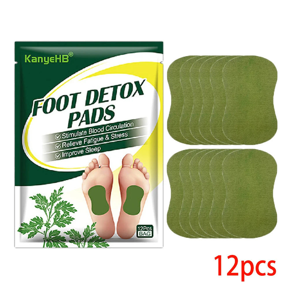 Detox Foot Patches Herbal Wormwood Argyi Cleansing Sleep Aid